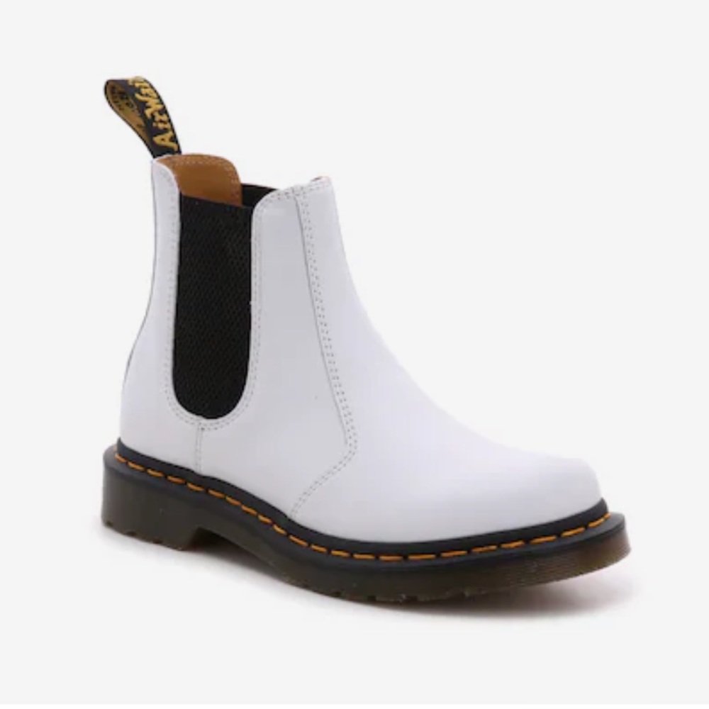 Women’s White Dr. Martens boots